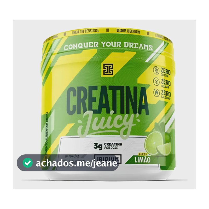 Creatina Juicy - 210g - Iridium Labs Sabor Limão