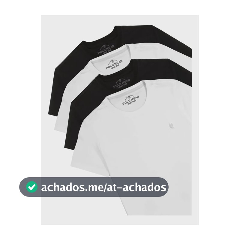 Kit 4 Camisetas Masculinas Polo Wear Sortido Sortido M Liso