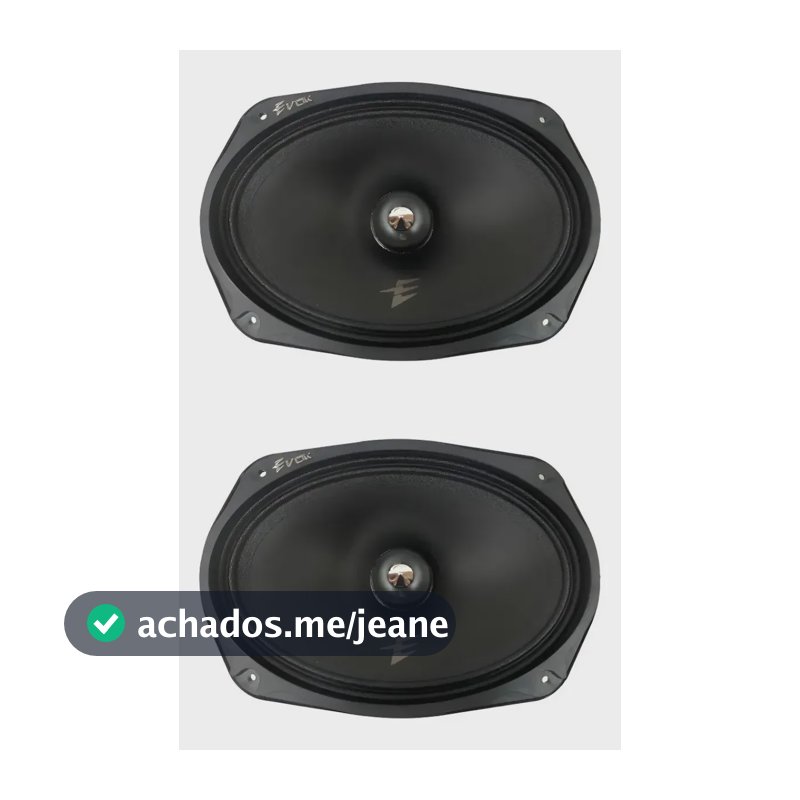 Alto Falante Evok Audio 6x9 280 Rms Par Som Automotivo Preto
