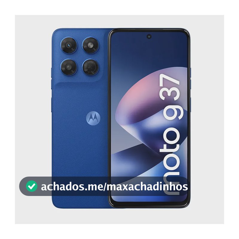 Smartphone Motorola Moto G37 5G - 64GB 4GB RAM + 8GB RAM Boost, Camera 50MP com editor magico, Bateria de 5200 mAh e tela 6.7" 120Hz, NFC - Azul Nautico