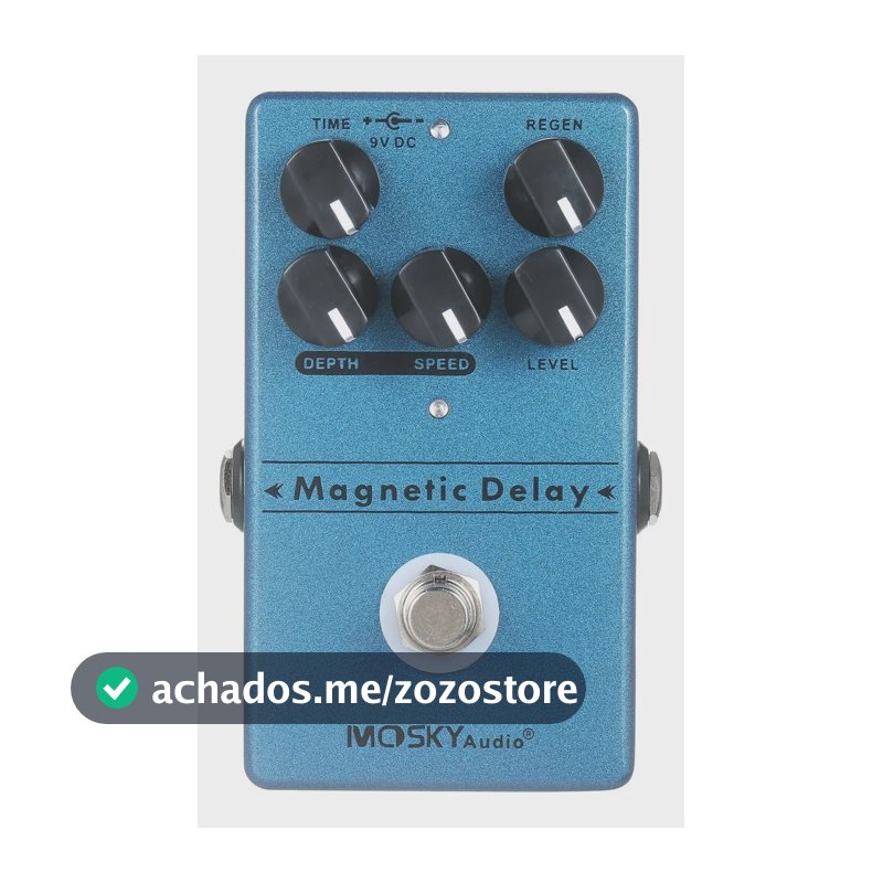 Pedal Mosky Audio Magnetic Delay Azul Efeito Delay Echo P/ Guitarra