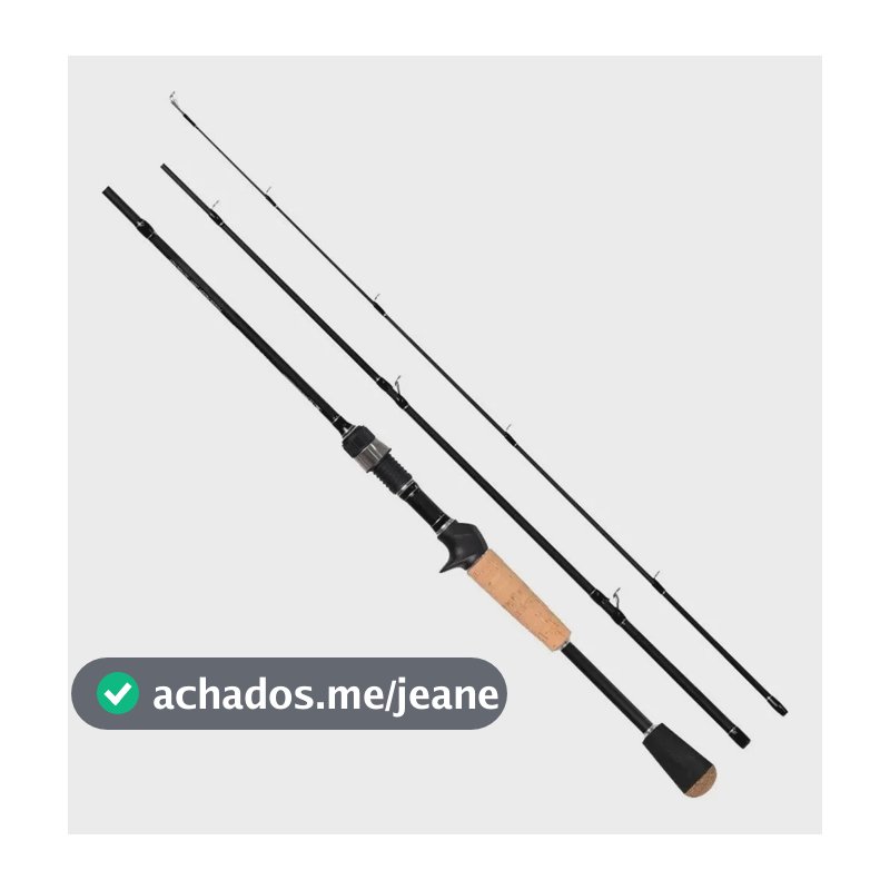 Vara Para Carretilha Kawana Travel 1,74m 7-14lbs 3 Partes Preto