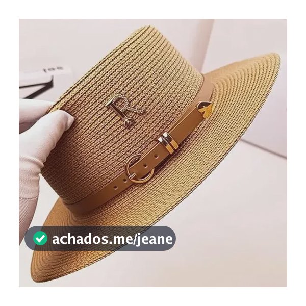 Chapéu De Palha Verão Praia Flexível Dobrável Paris Boater
