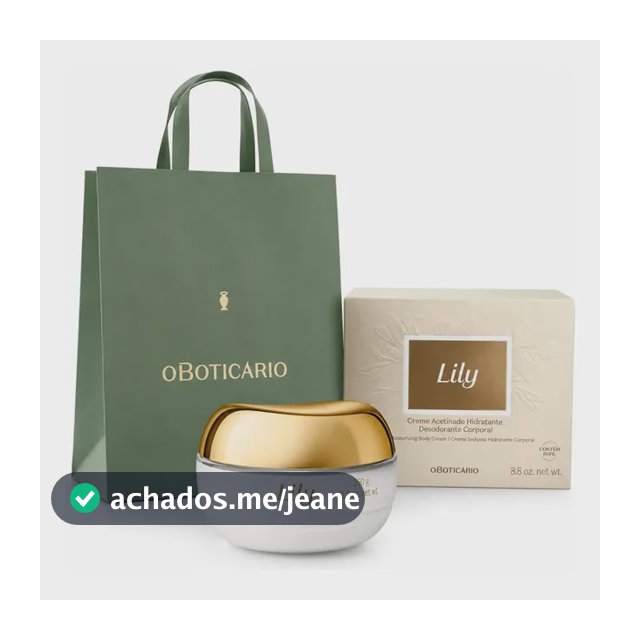 Lily Creme Acetinado Hidratante Desodorante Corporal 250g Bouquet Floral