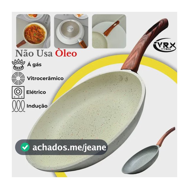 Frigideira Premium VYROX 24" Antiaderente com Revestimento Cerâmico