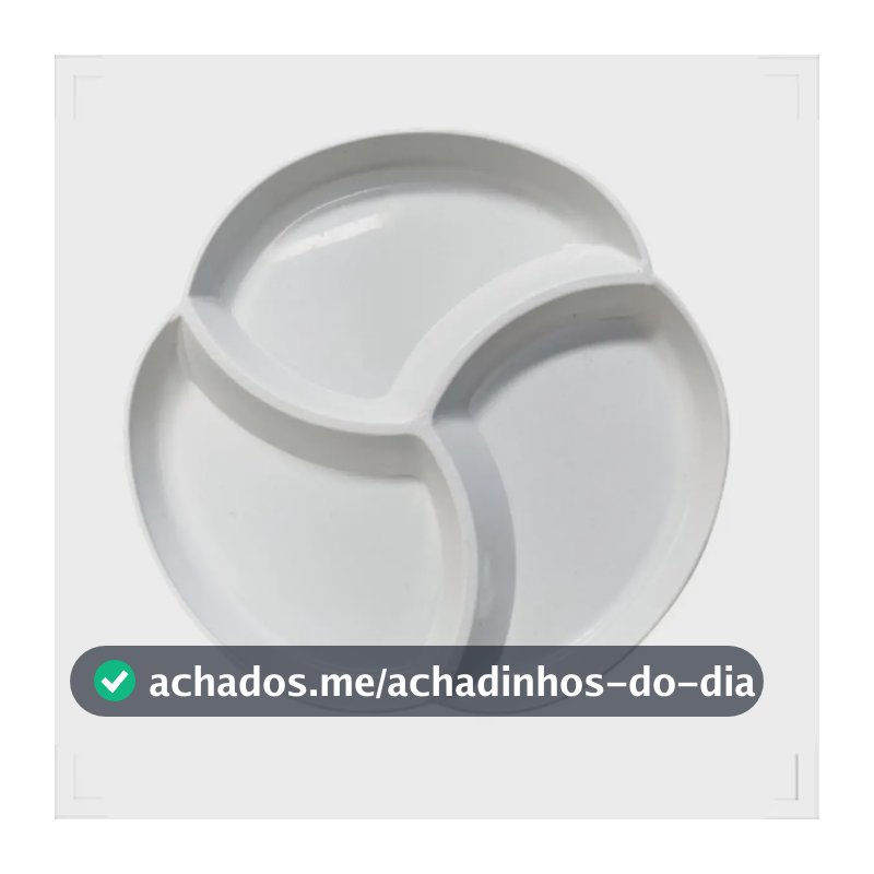 Jogo 10 Mini Petisqueira Aperitivo Bar Petisco Porção Cor Branco