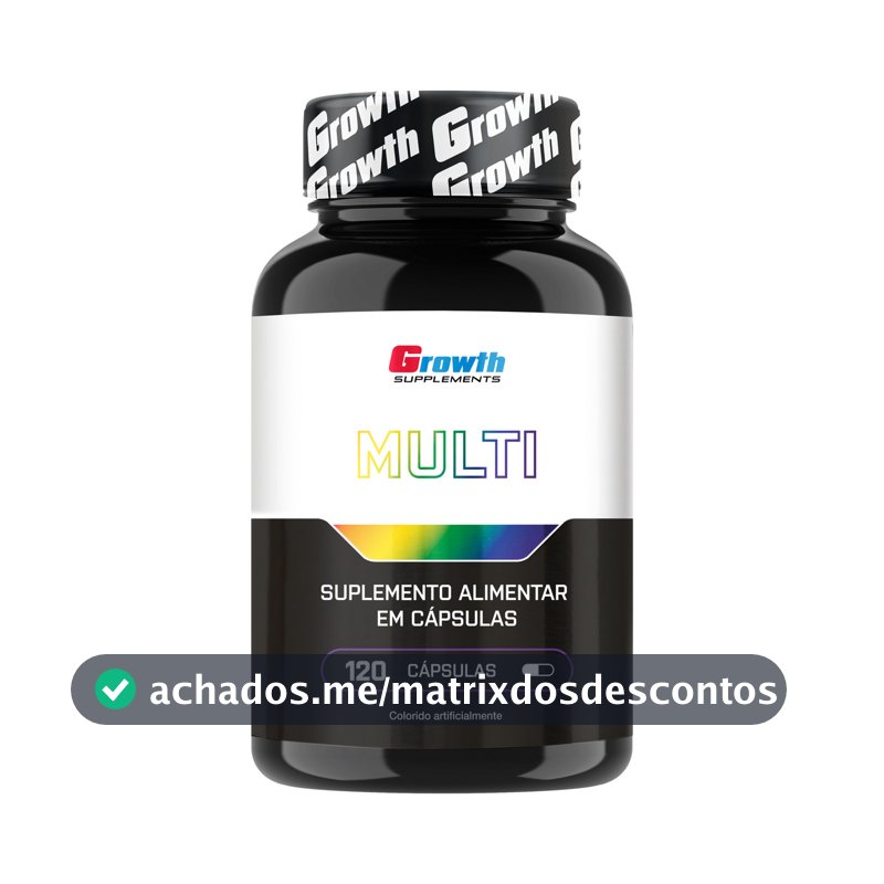 Multivitamínico Growth Supplements em cápsula Sem sabor x 100g de 120 un