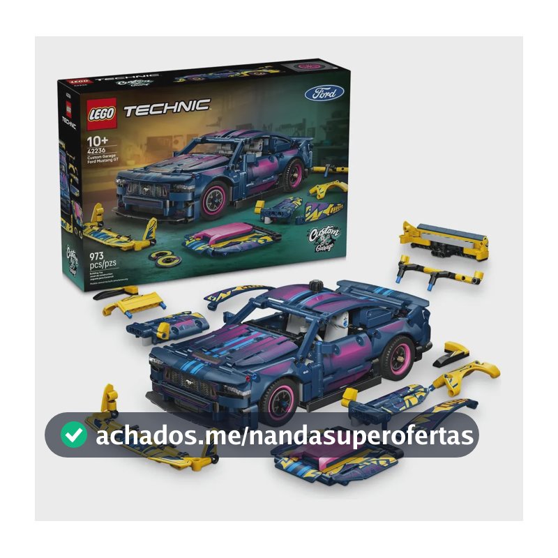 LEGO Technic Garagem Personalizada Carro Ford Mustang 42236