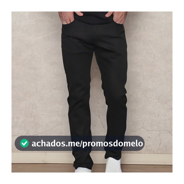 Calça Masculina De Sarja Slim Premium