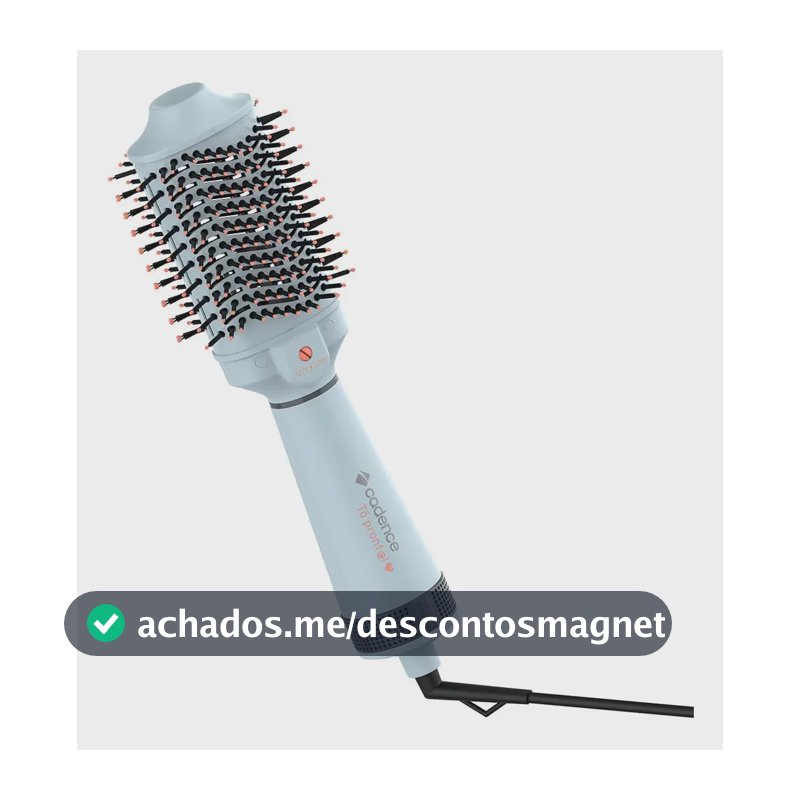 Escova Cadence Secadora Alisadora Volumizadora Esc710-biv Cinza