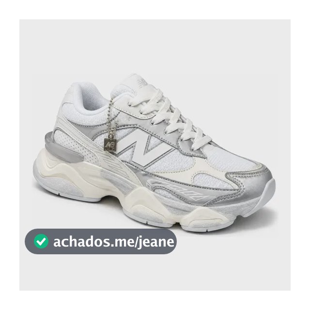 Tênis New Running 9060 R Branco Off Academia Confortável