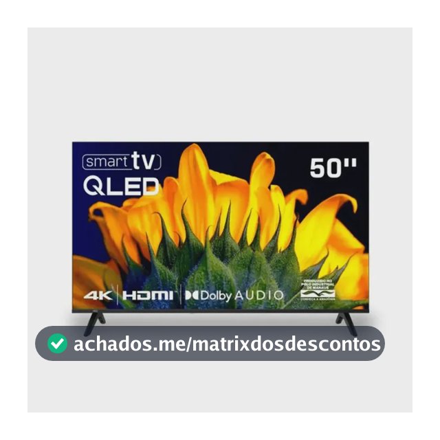 Televisão Smart Tv Hq 50 Qled, 4k Uhd, Dolby Audio, Wi-fi, Bluetooth, 3 Hdmi, 2 Usb, Netflix, Prime Video, Bivolt