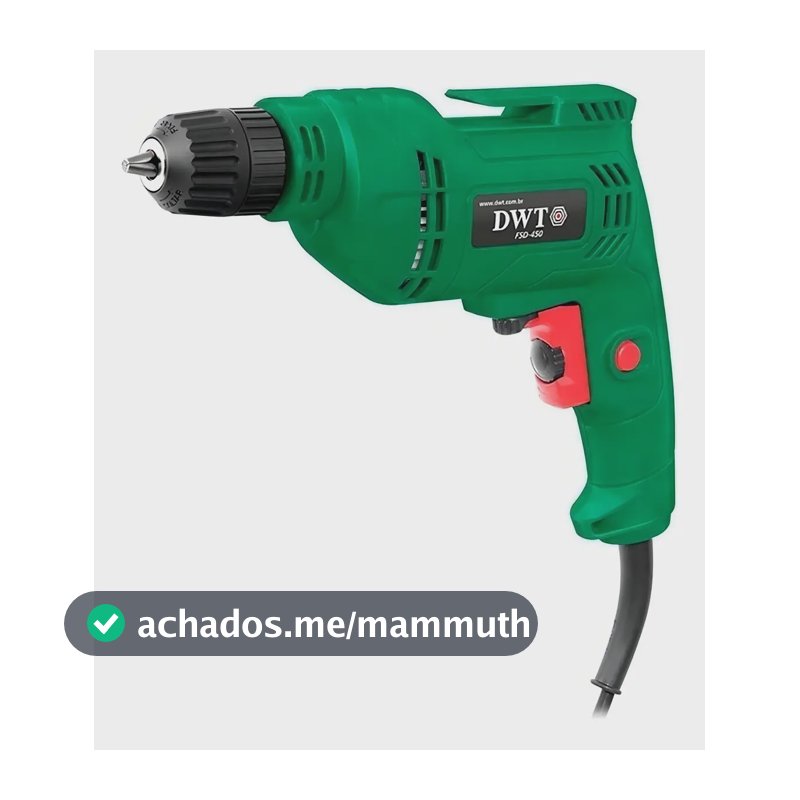 FURADEIRA REVERSÍVEL 450W 2800RPM 3/8"-10MM FSD-450 DWT