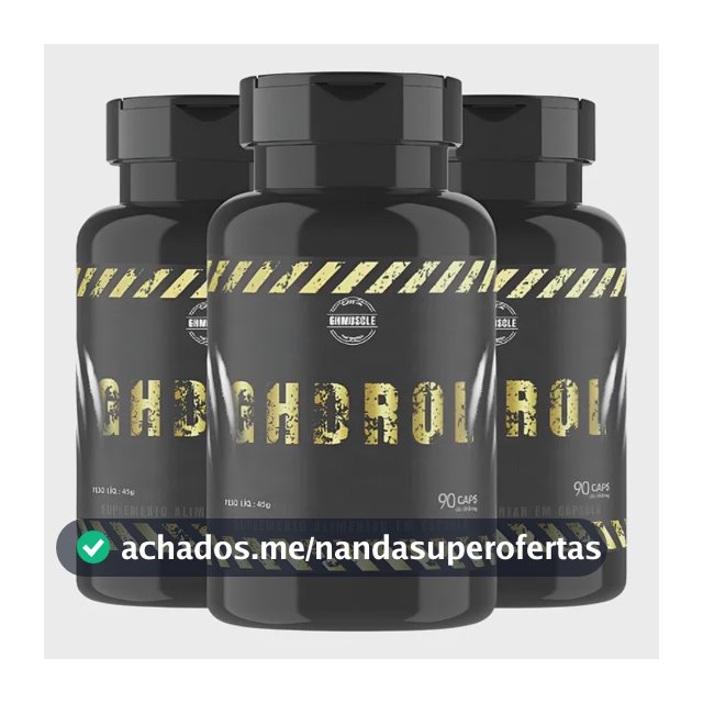 3 Gh Drol - Ghmuscle Sem Sabor