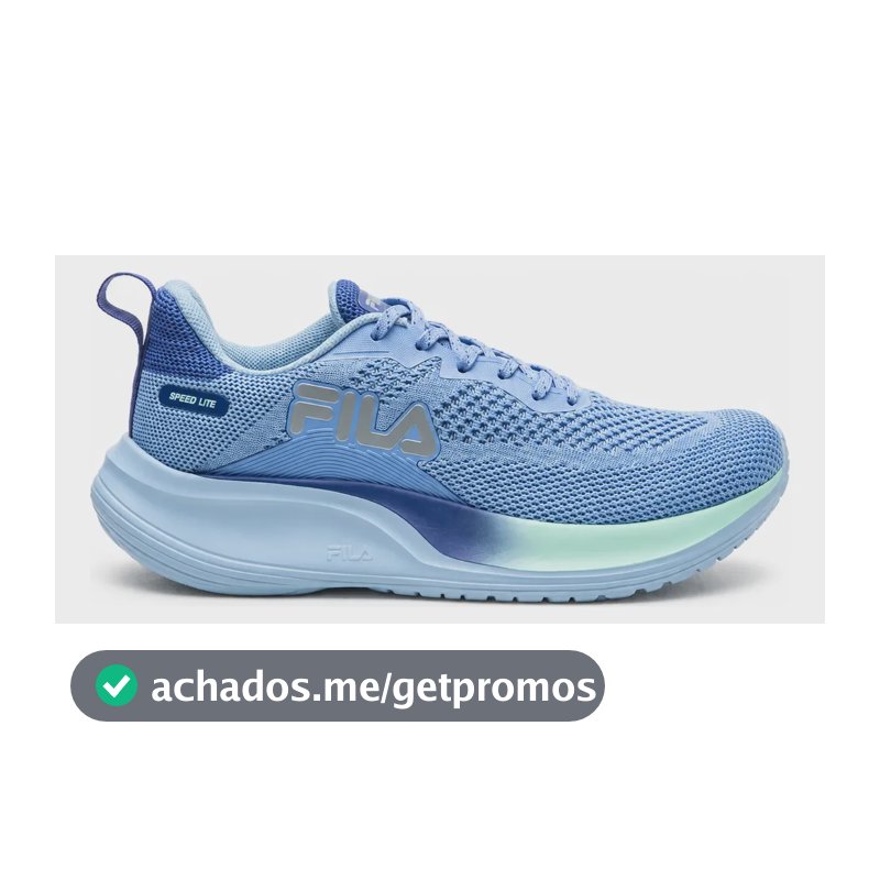 Tênis Fila Feminino Speed Lite Corrida E Treino Confortável Azul 38 Br