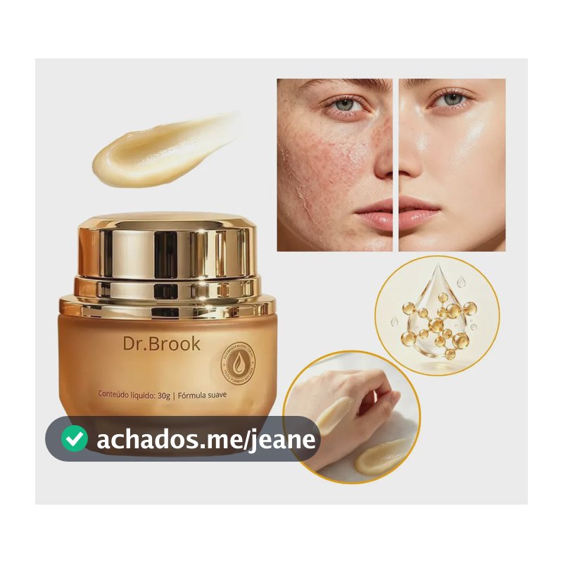 Creme Hidratante Facial Dr.brook com Ceramida e Ácido Hialurônico para Pele Sensível 30g