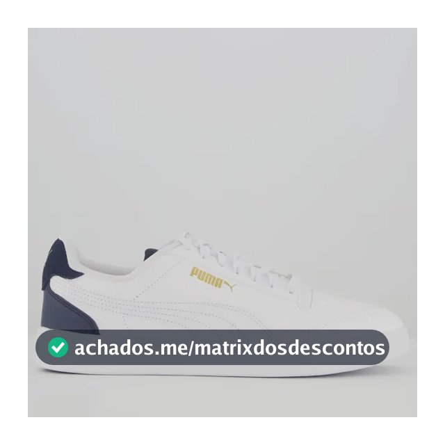 Tênis Puma Shuffle Branco E Dourado