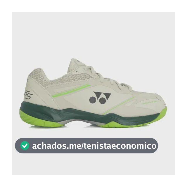 Tênis Yonex Power Cushion 65 X Badminton Cinza Claro E Verde