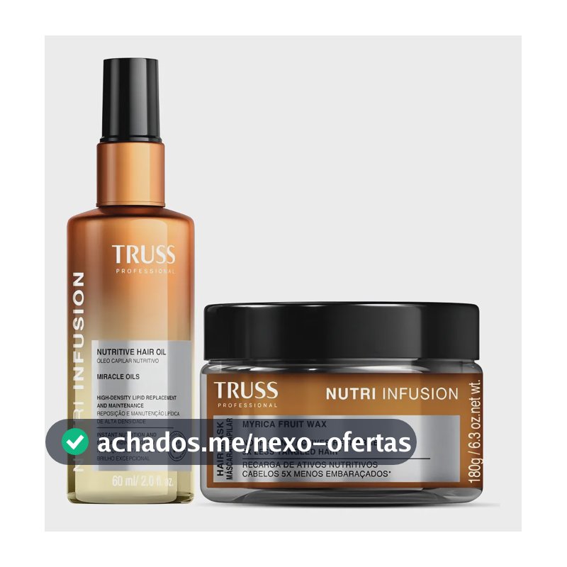 Truss Nutri Infusion Kit Máscara Capilar 180g E Óleo 60 mL