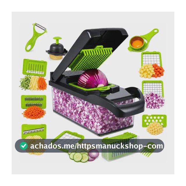 Cortador Fatiador Ralador De Legumes 16 Em 1 Multifuncional Cortador Fatiador Ralador 16 Peças