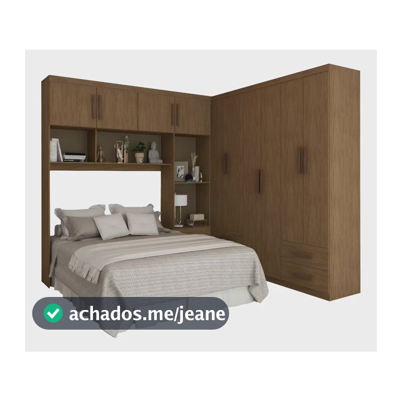 Guarda-roupa Casal Modulado Paradise 10 Portas Freijó - Pm Cor Marrom