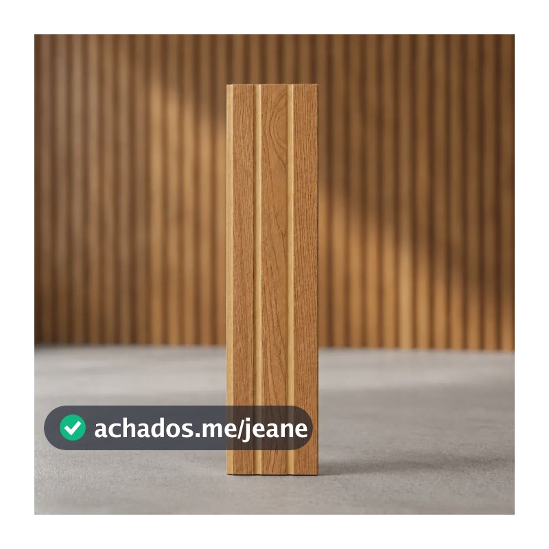20 Placas Ripadas Freijó Mdf Madeira Autocolante 11x90 Sala Painel Ripado Freijó