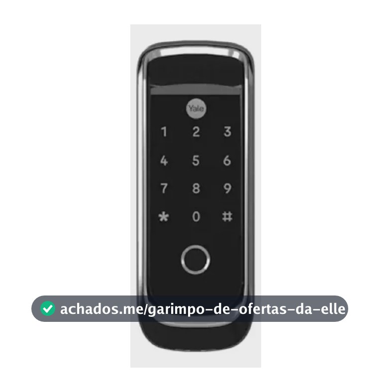 Fechadura Digital Yale Ybl 410b Sobrepor Biometria Aplicativo Bluetooth Preta E Prata Preta E Prata