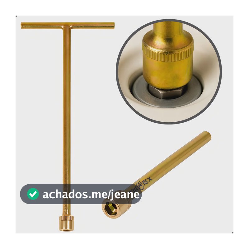 Chave T 10mm Canhão Longa Remover Parafuso Agitador Universal Lm08 Lm06 Electrolux Brastemp Consul Fazer Limpeza Máquina De Lavar 42cm