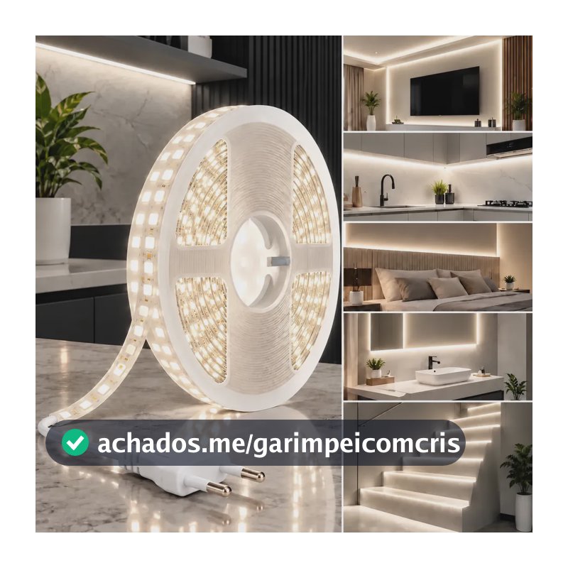 Fita De Led Branco Neutro 4000k 10 Metros Direta 240led/m Luz Branco-neutro