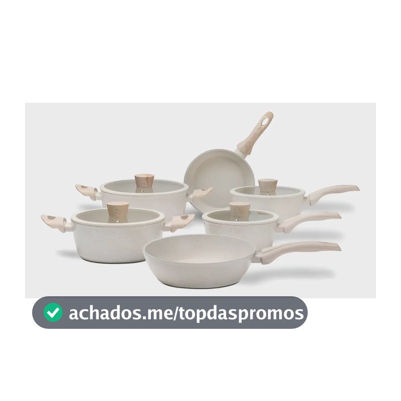 Jogo De Panelas Antiaderente 6pç Sirius Vanilla Brinox