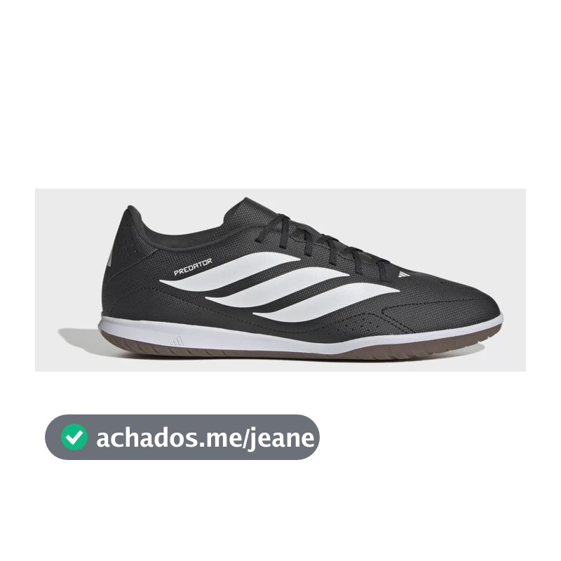 Chuteira Futsal Masculina Predator Essentials 26.5 adidas Preto 39 Br