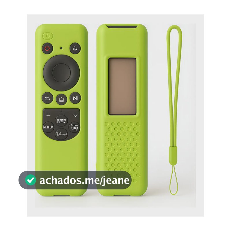 Capa Controle Remoto Silicone Smart Tv Samsung Cores Verde-limão
