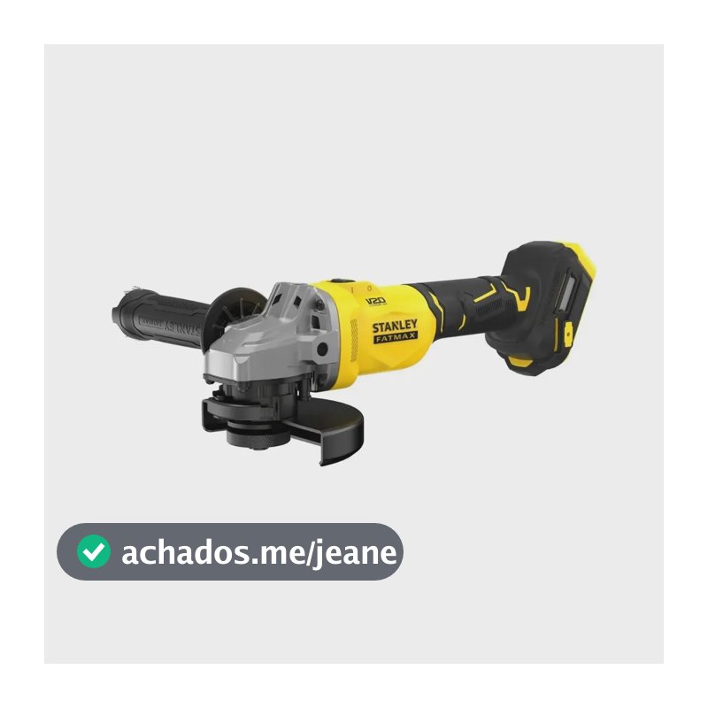 Esmerilhadeira Angular Profissional Stanley Sem Fio 115mm 8500RPM 20V sem Bateria SBG710B-B2