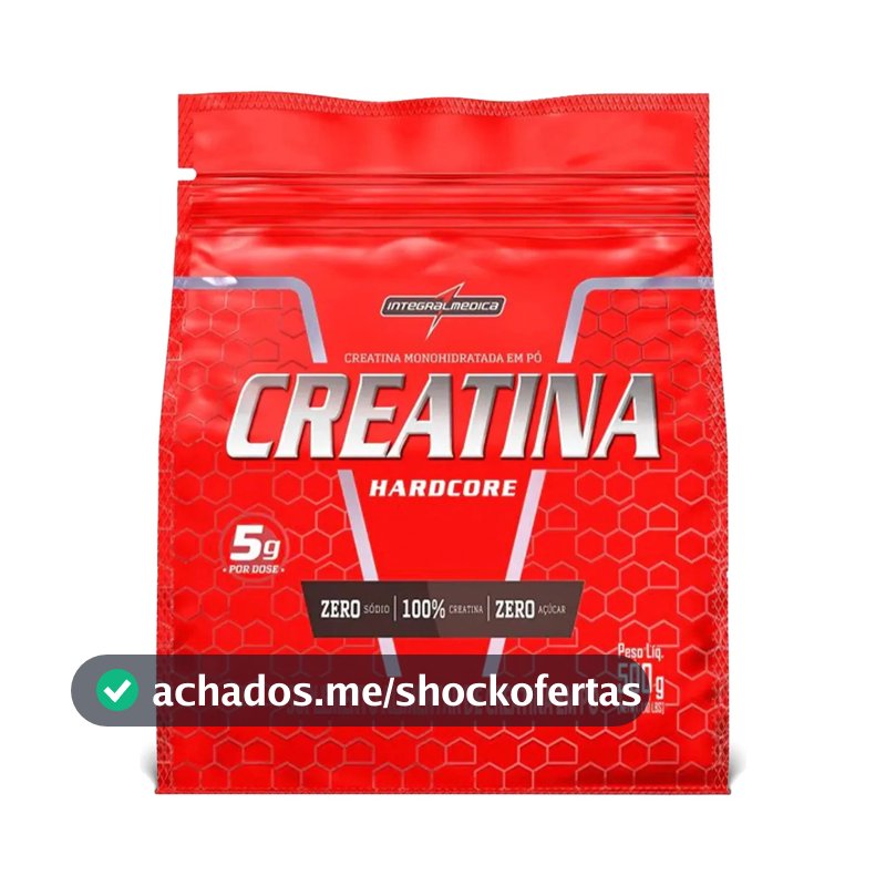 Creatina Integralmédica em pó Sem sabor x 500g