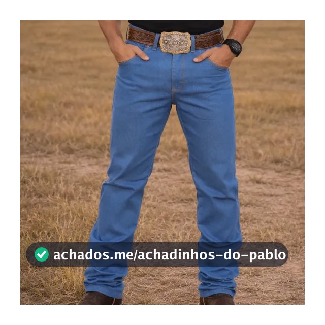 Calça Country Masculina Jeans Western Cowboy Rodeio Elastano