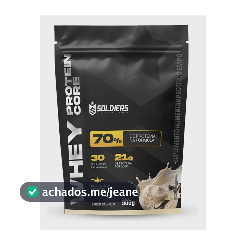 Whey Core Protein 900g Soldiers Nutrition Baunilha