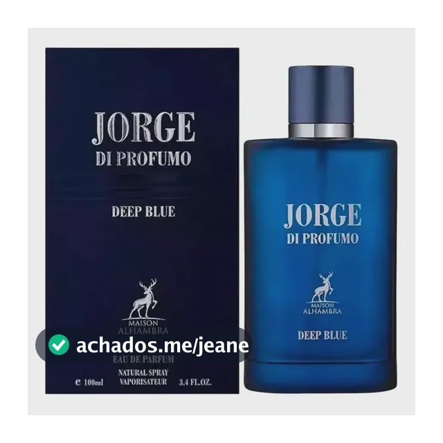 Perfume Jorge Di Profumo Deep Blue Maison Alhambra Edp 100ml