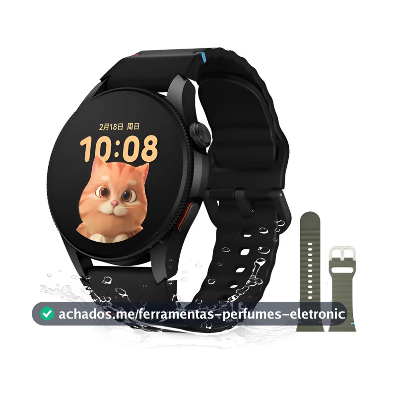 Smartwatch Aurafit G12 GPS AMOLED 1.43" Bluetooth Resistente Água 3ATM