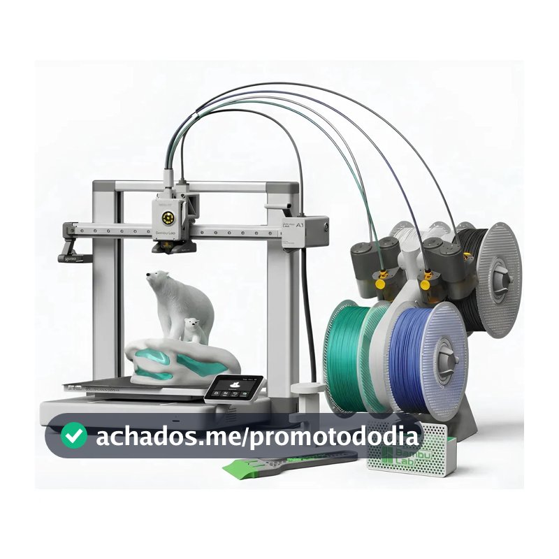 Impressora 3d Fdm Bambu Lab A1 Ams Lite (combo) + Kit Manutenção Basica