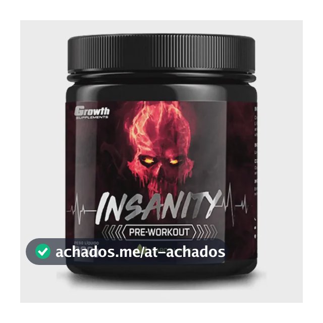 Pré-treino Insanity 300g - Growth Supplements Sabor Uva