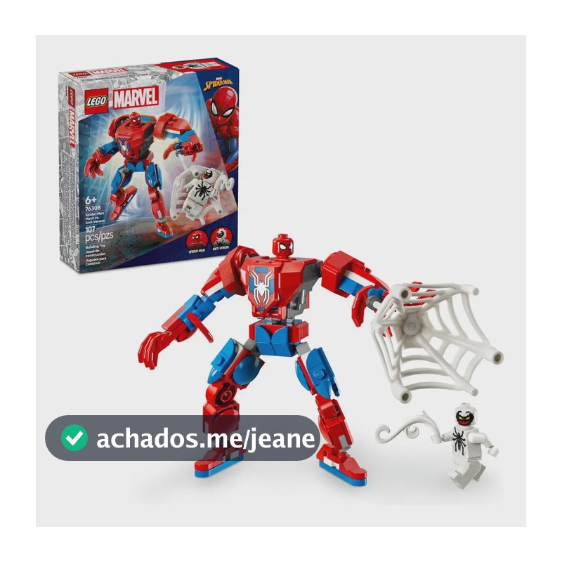LEGO Marvel - Robô do Homem-Aranha vs Anti-Venom - 107 Peças - 76308
