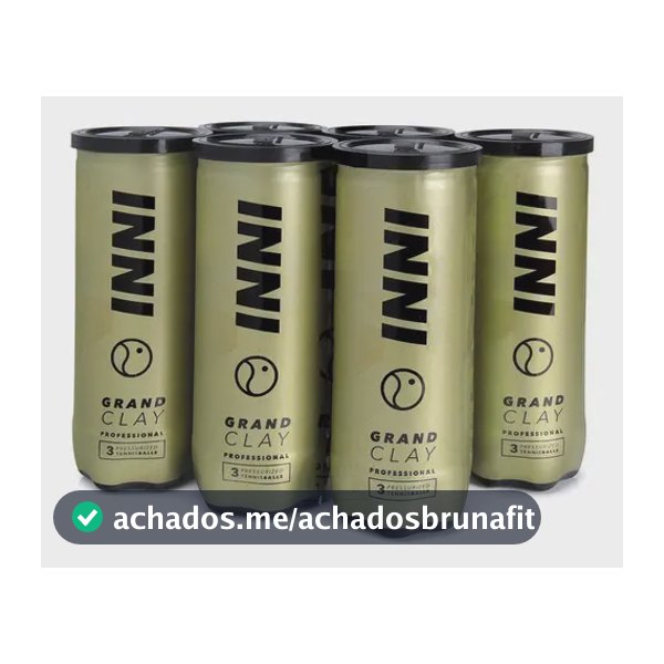 Bolas Tênis Profissional Inni Sports Grand Clay Premium 18 Unid