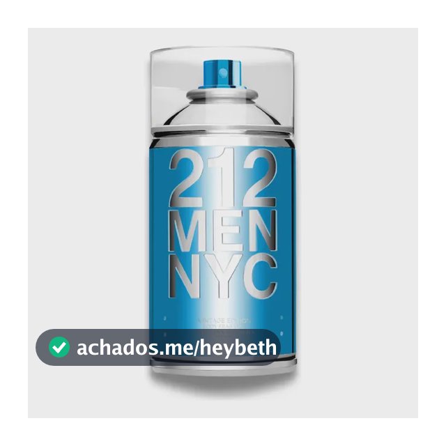 Body Spray Carolina Herrera 212 Men NYC Body Fragrance 250 ml