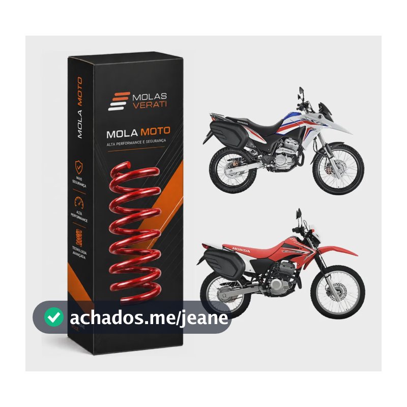 Mola Xre 300 E Tornado 250 40% Suspensão Traseira Reforçada Vermelho