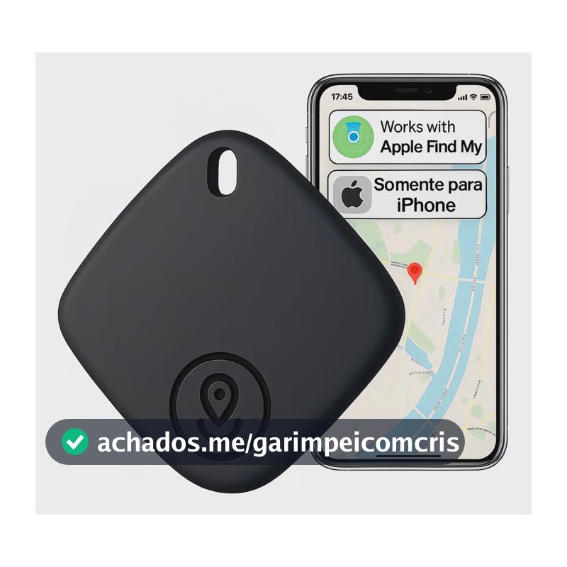 Mini Rastreador GPS Bluetooth Smart Tag Tuya Chaveiro Resistente Água