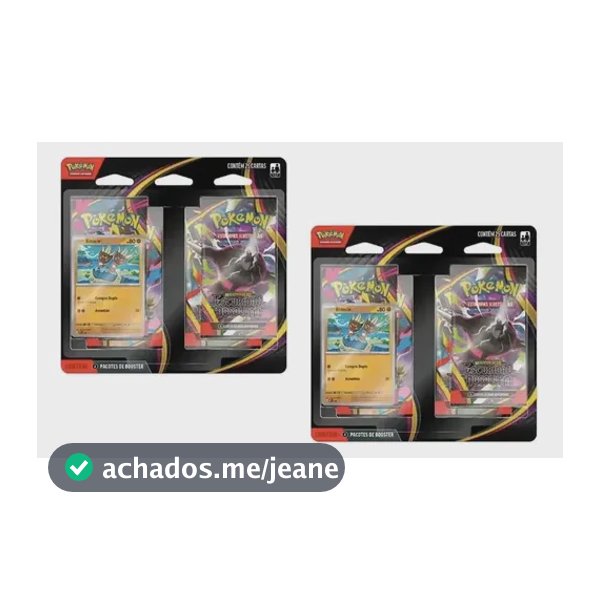 Kit 2x Blister Quádruplo Pokémon Escuridão Absoluta Copag Português