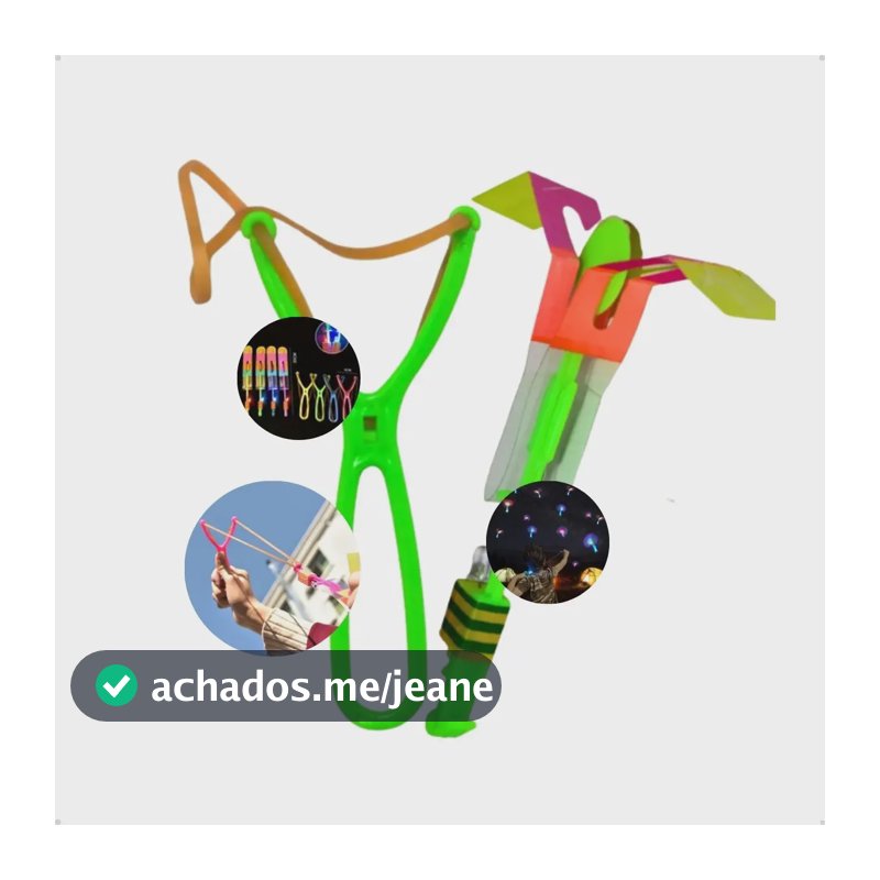 Kit Com 12 Avatar Voador De Led Com Estilingue Helicoptero Verde (principal) Com Partes Coloridas