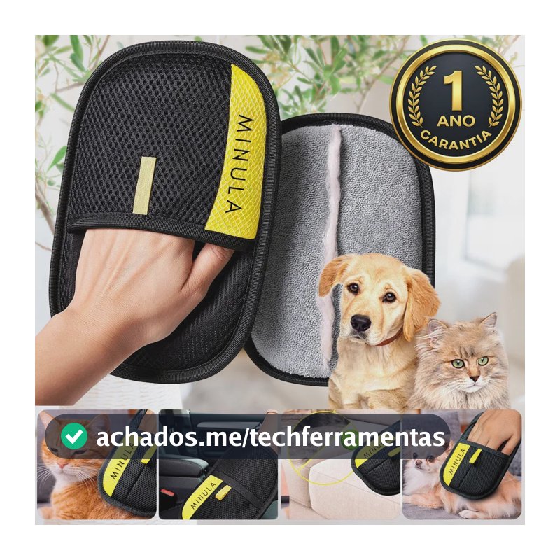 Luva Tirar Pelo Roupa Sofá Mágica Luva Reutilizável Removedor De Pelos Escova Pet