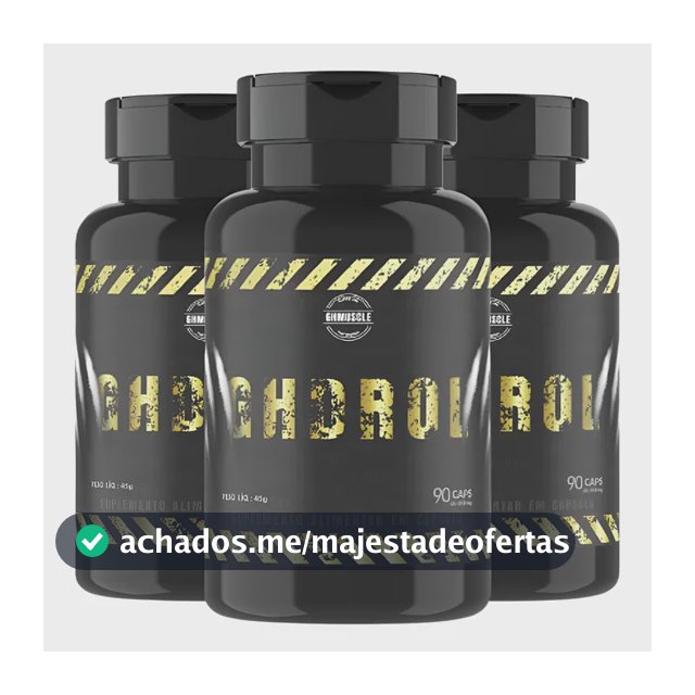 3 Gh Drol - Ghmuscle Sem Sabor