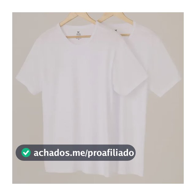Kit Com 2 Camisetas Masculinas Básicas Slim Hering